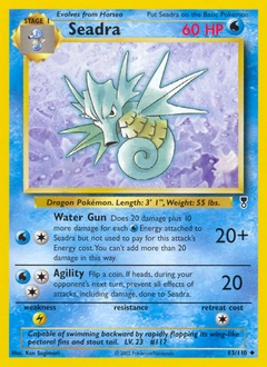 Seadra Pokémon card, number 63