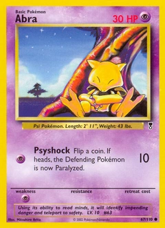 Abra Pokémon card, number 67