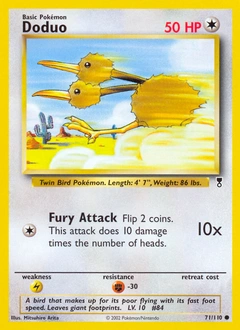 Doduo Pokémon card, number 71