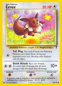 Eevee Pokémon card, number 74