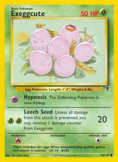 Exeggcute Pokémon card, number 75