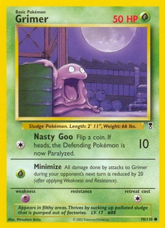 Grimer Pokémon card, number 78