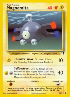 Magnemite Pokémon card, number 80