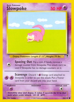 Slowpoke Pokémon card, number 93