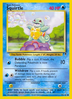 Squirtle Pokémon card, number 95
