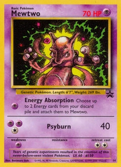 Mewtwo Pokémon card, number 14