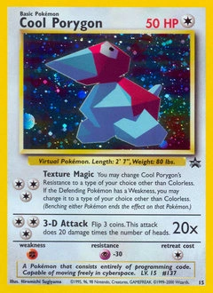 Cool Porygon Pokémon card, number 15