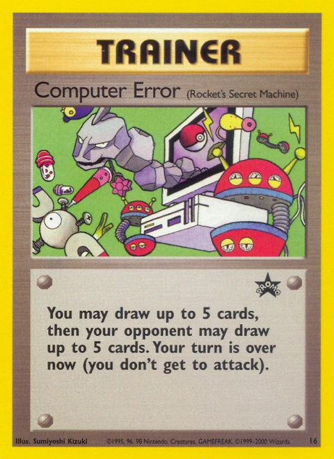 Computer Error Pokémon card from Wizards Black Star Promos, number 16 (Promo print)