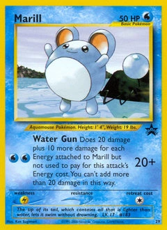 Marill Pokémon card, number 29