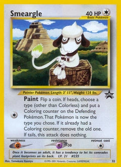 Smeargle Pokémon card, number 32