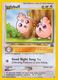 Igglybuff Pokémon card, number 36
