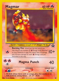 Magmar Pokémon card, number 44