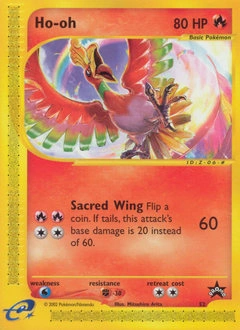 Ho-oh Pokémon card, number 52