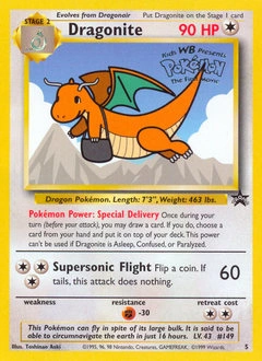 Dragonite Pokémon card, number 5