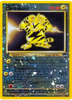 Electabuzz Pokémon card, number 1