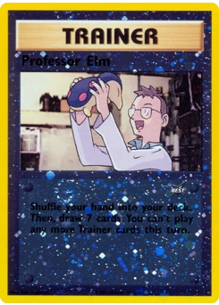 Professor Elm Pokémon card, number 3