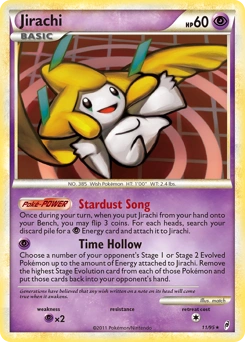 Jirachi Pokémon card, number 11