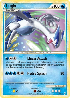 Lugia Pokémon card, number 15