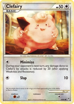 Clefairy Pokémon card, number 54