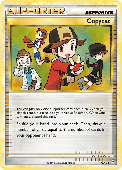 Copycat Pokémon card from Call of Legends, number 77 (Standard print)