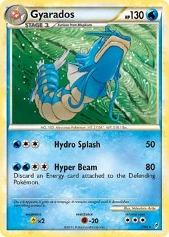 Gyarados Pokémon card, number 7