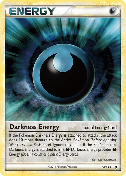 Darkness Energy Pokémon card from Call of Legends, number 86 (Standard print)
