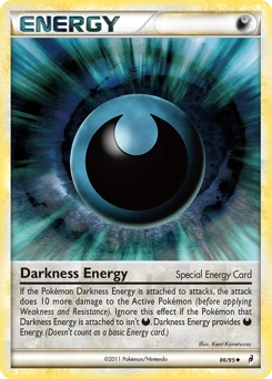 Darkness Energy Pokémon card, number 86
