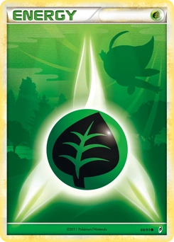 Grass Energy Pokémon card, number 88