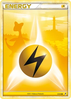 Lightning Energy Pokémon card, number 91