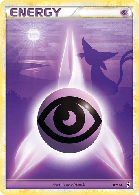 Psychic Energy Pokémon card from Call of Legends, number 92 (Holo (Player Rewards) print)