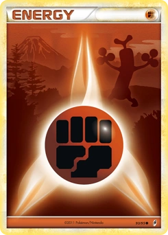 Fighting Energy Pokémon card, number 93