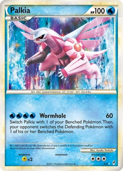 Palkia Pokémon card, number SL8