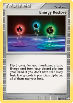 Energy Restore Pokémon card, number 106