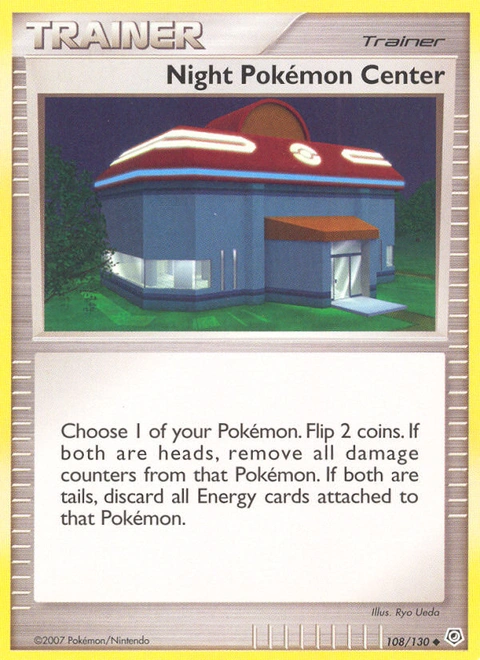 Night Pokémon Center Pokémon card from Diamond & Pearl, number 108 (Standard print)
