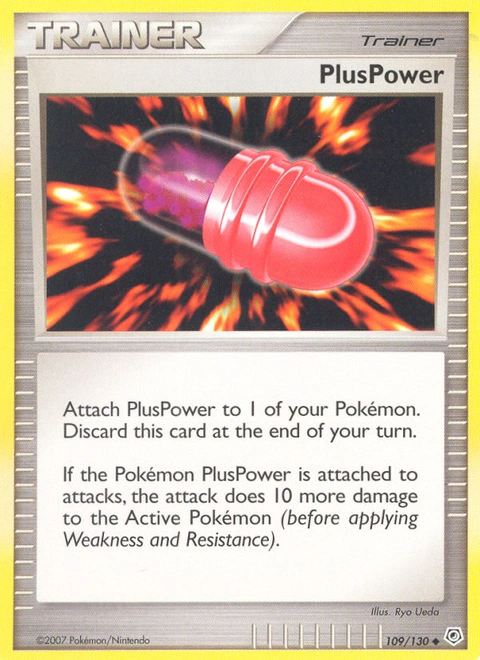 PlusPower Pokémon card from Diamond & Pearl, number 109 (Standard print)
