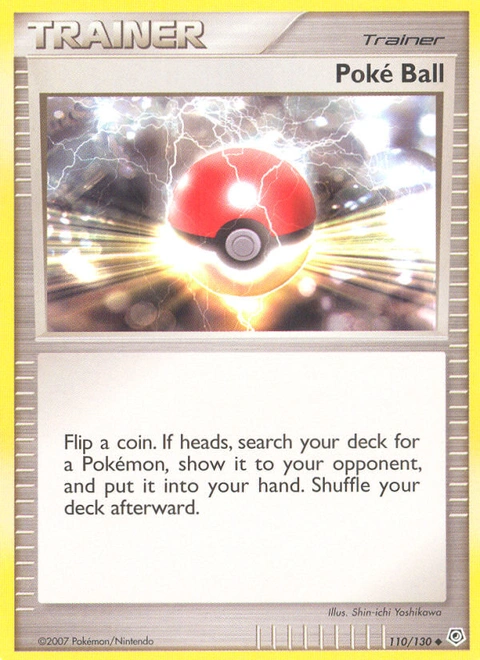 Poké Ball Pokémon card from Diamond & Pearl, number 110 (Standard print)