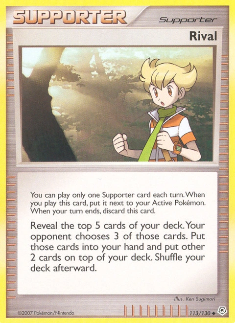 Rival Pokémon card from Diamond & Pearl, number 113 (Standard print)