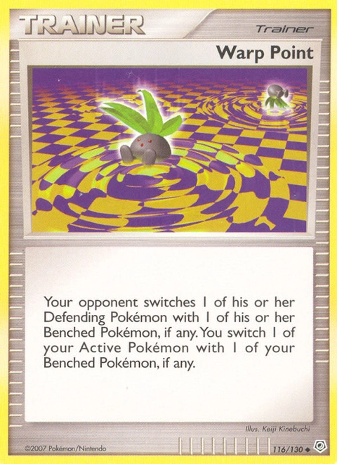 Warp Point Pokémon card from Diamond & Pearl, number 116 (Standard print)