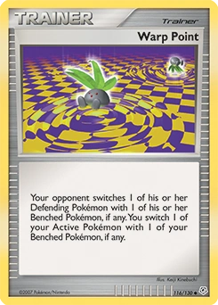 Warp Point Pokémon card, number 116