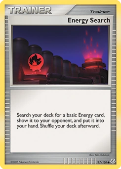 Energy Search Pokémon card, number 117