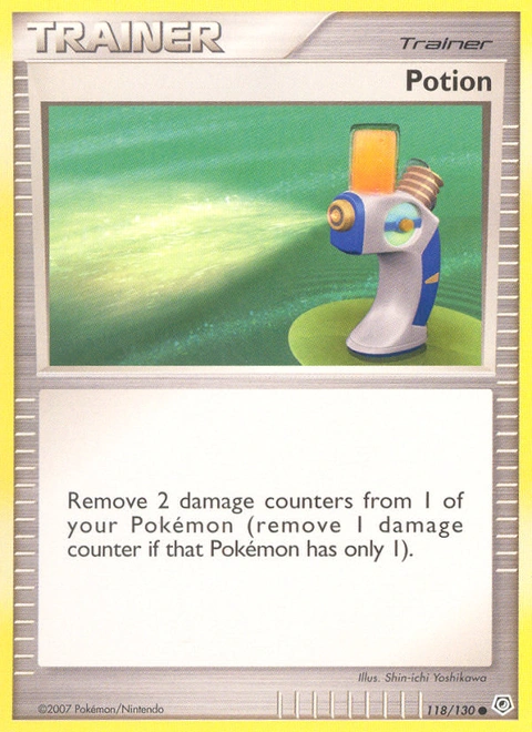 Potion Pokémon card from Diamond & Pearl, number 118 (Standard print)