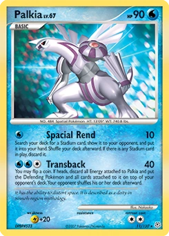 Palkia Pokémon card, number 11