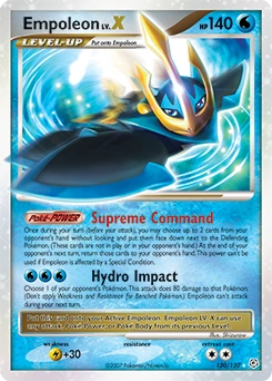 Empoleon LV.X Pokémon card, number 120