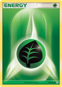 Grass Energy Pokémon card, number 123