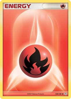 Fire Energy Pokémon card, number 124