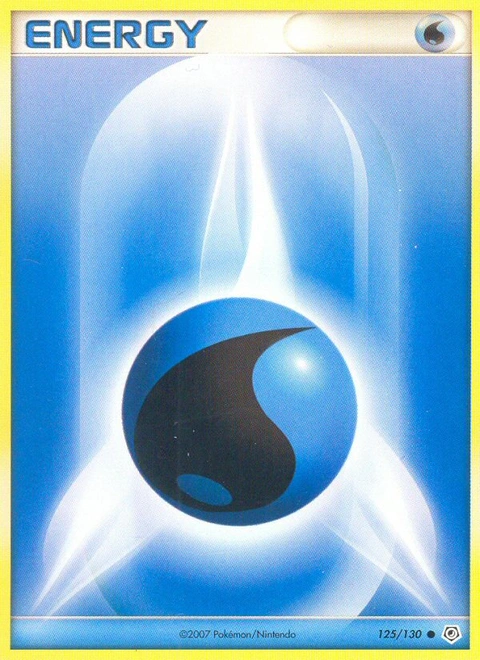 Water Energy Pokémon card from Diamond & Pearl, number 125 (Standard print)