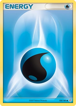 Water Energy Pokémon card, number 125