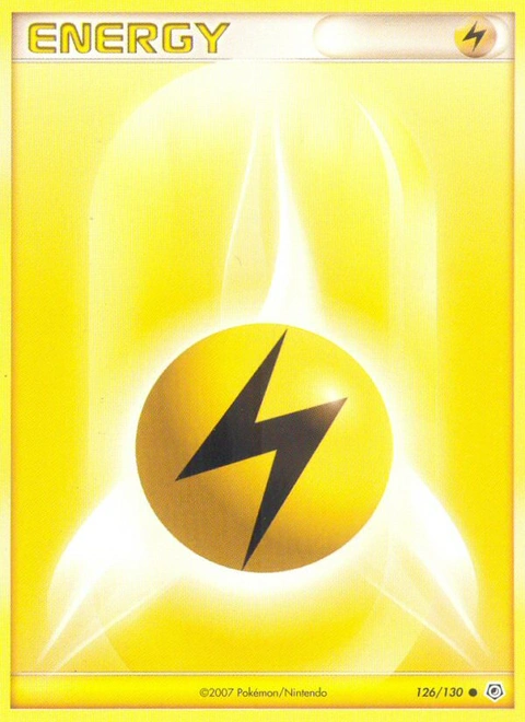 Lightning Energy Pokémon card from Diamond & Pearl, number 126 (Standard print)