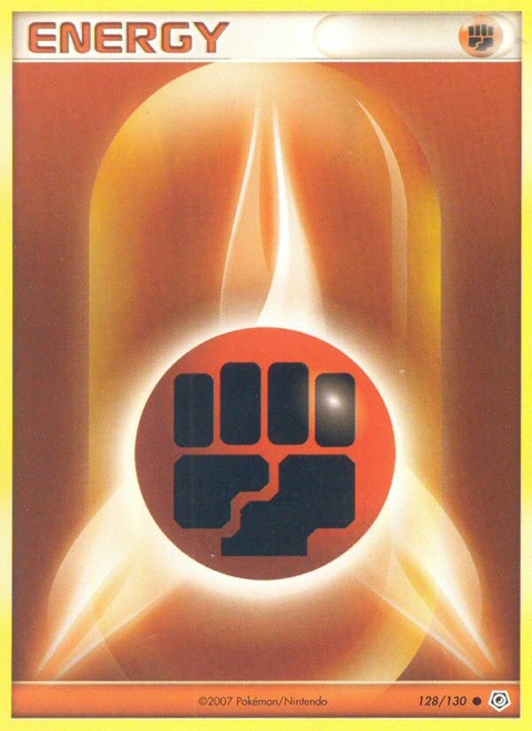 Fighting Energy Pokémon card from Diamond & Pearl, number 128 (Standard print)