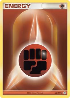 Fighting Energy Pokémon card, number 128